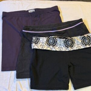 Stylish‎ Women's Black and Purple Shorts Set